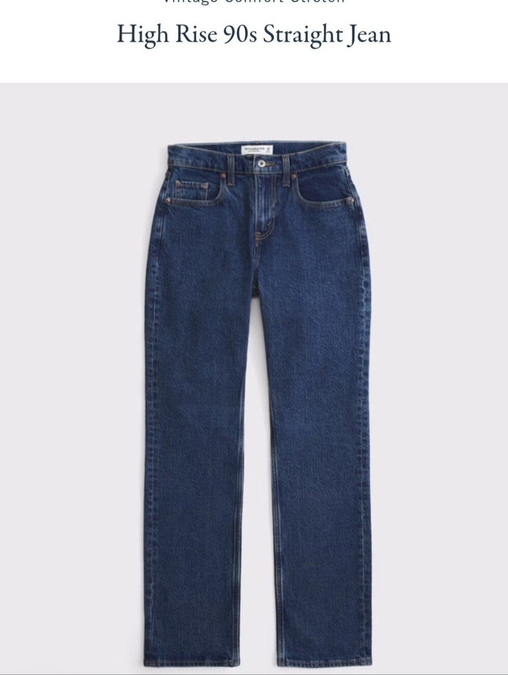 Abercrombie & Fitch High Rise 90s Straight Jean